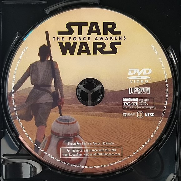 Star Wars: The Force Awakens Blu Ray/ DVD Combo pack - Picture 9 of 17